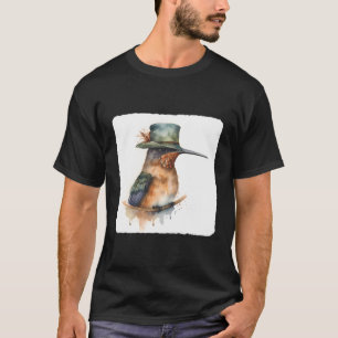 T-shirt Un Colibri Portant Un Colibri Casquette Portant Ce