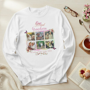 T-shirt Un collage de photos personnalisé pour une grand-m