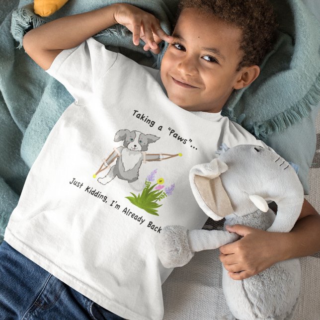 T-shirt Un colley "Paws" avec des béquilles (Créateur téléchargé)