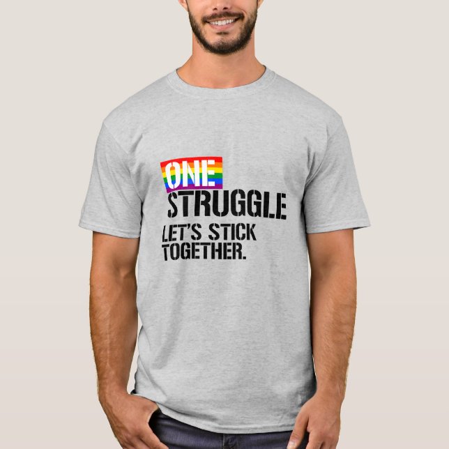 T-shirt Un combat, restons unis (Devant)