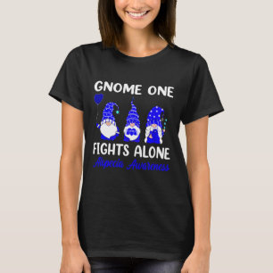 T-shirt Un combat seul Blue Ribbon Alopecia sensibilisatio