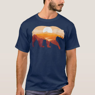 T-shirt Un concept de faune d'ours, idéal pour l'aventure