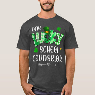 T-shirt Un conseiller scolaire chanceux Shamrock enseignan