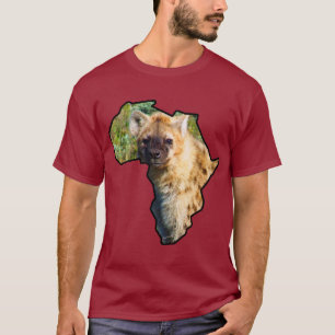 T-shirt Un continent africain de la faune localisé Hyena