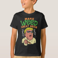 Un Cool Trump amusant qui redonne de l'herbe