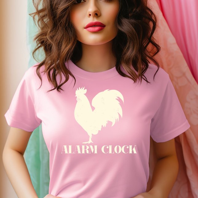 T-shirt Un coq comme horloge d'alarme (Créateur téléchargé)