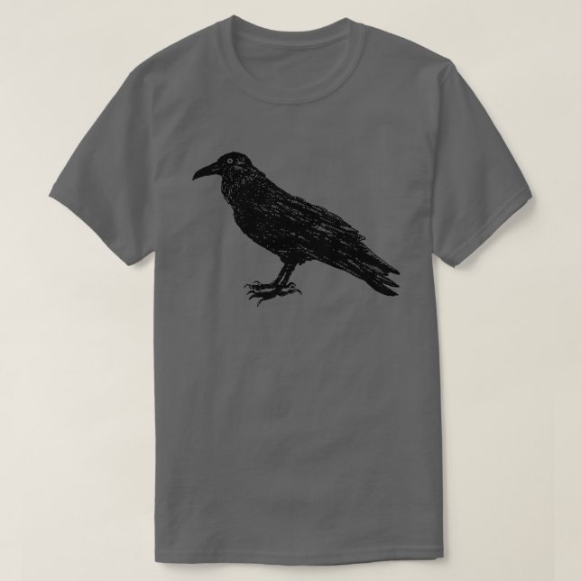 T-shirt Un corbeau (Design devant)