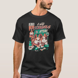 T-shirt Un Corgirus Sauvage Apparaît Mignonne Monstre Anim