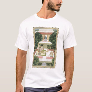 T-shirt Un couple dans un jardin écoutant la musique avec
