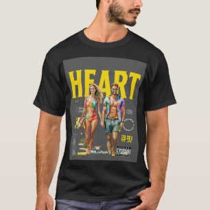 T-shirt "Un couple de personnages 3D romantique en forme d