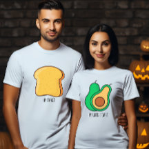 Un couple d'Halloween assorti dégustation avocat t