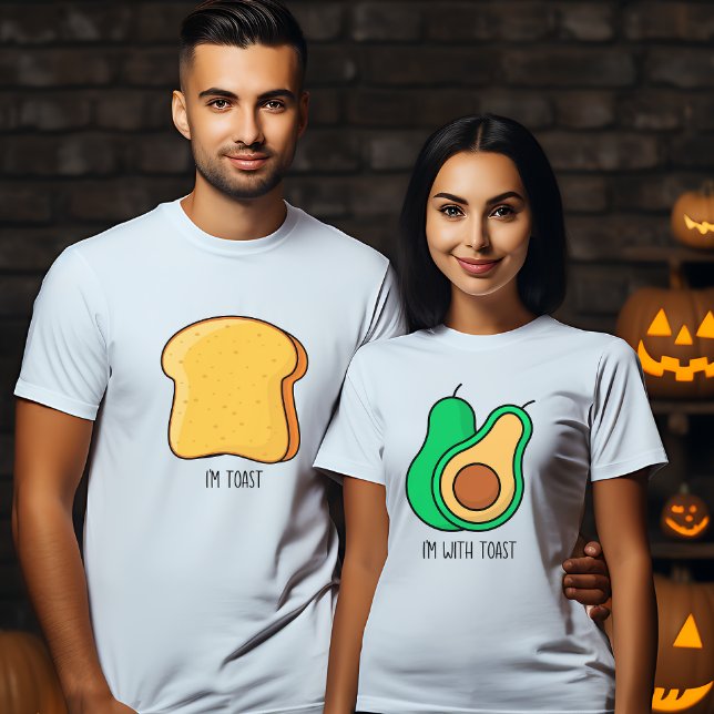 T-shirt Un couple d'Halloween assorti dégustation avocat t (Créateur téléchargé)
