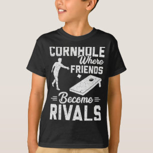T-shirt Un couple qui joue au Cornhole ensemble - Saint-Va