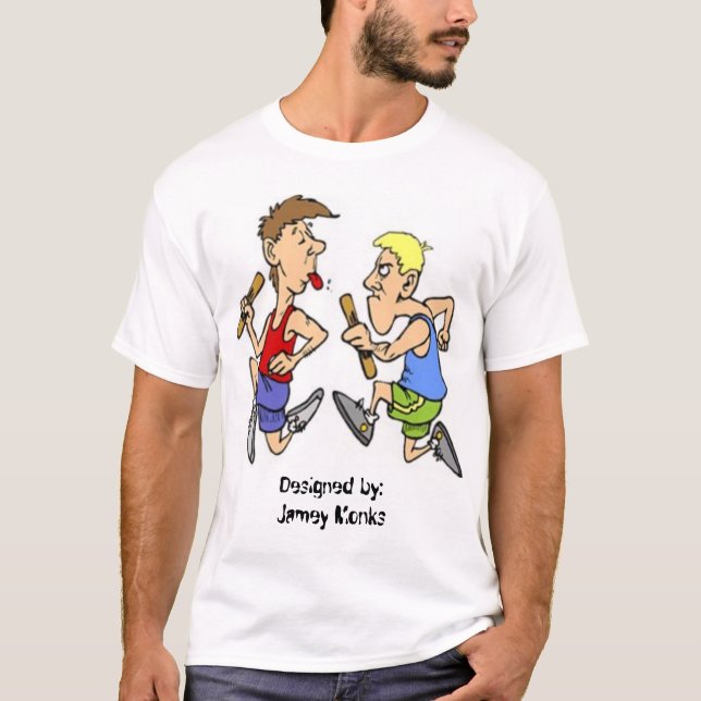 T-shirt Un coureur (Devant)