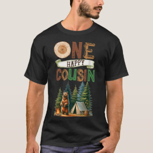 T-shirt Un cousin campeur heureux pour son premier anniver