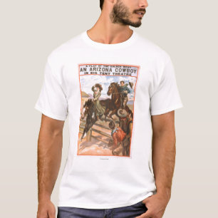T-shirt Un cowboy de l'Arizona en grande affiche de