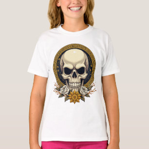 T-shirt Un crâne sinistre : une fusion hantante