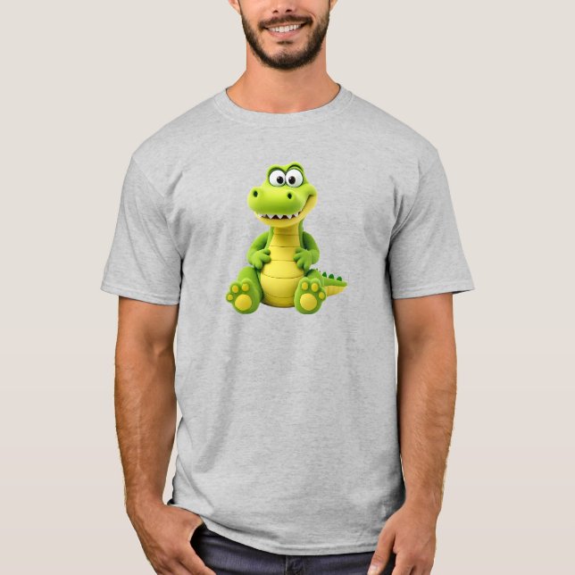T-shirt Un crocodile trop drôle. (Devant)