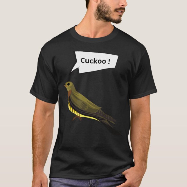 T-shirt Un Cuckoo appelle un cowboy sorcier (Devant)