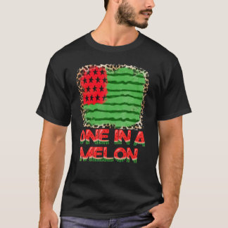 T-shirt Un Dans Melon Drapeau Photo Américaine Pour Garçon