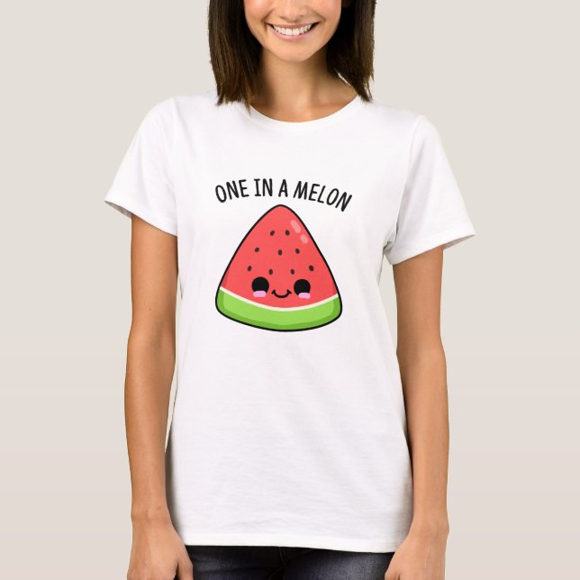 T-shirt Un Dans Un Melon Amusant Pun De Pastèque (Devant)
