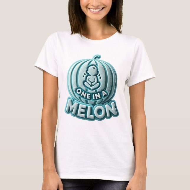 T-shirt Un dans un Melon Baby Faire-part (Devant)