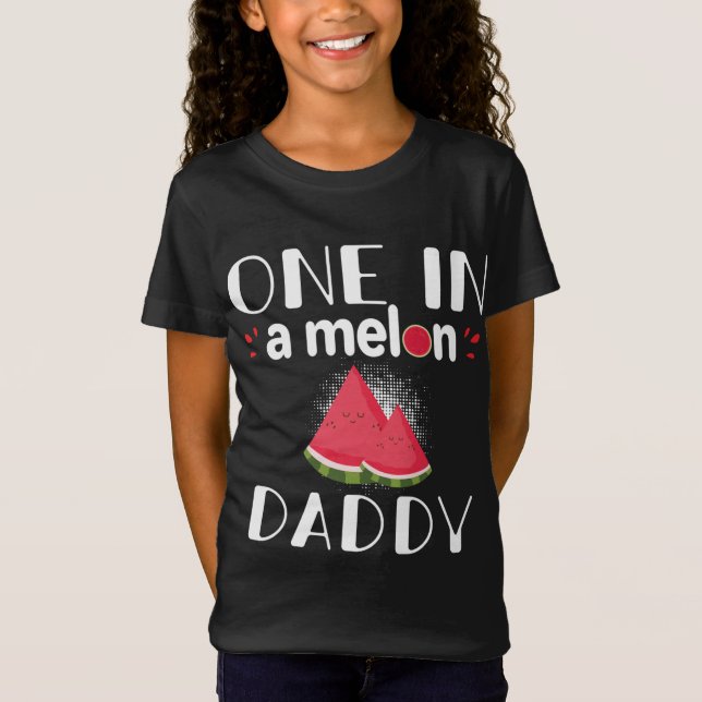 T-Shirt Un Dans Un Melon Daddy Funny Watermelon Match Fami (Devant)