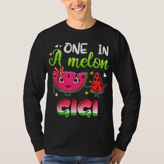 T-shirt Un Dans Un Melon Gigi Funny Watermelon (Devant)