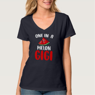 T-shirt Un Dans Un Melon Gigi Funny Watermelon Famille De