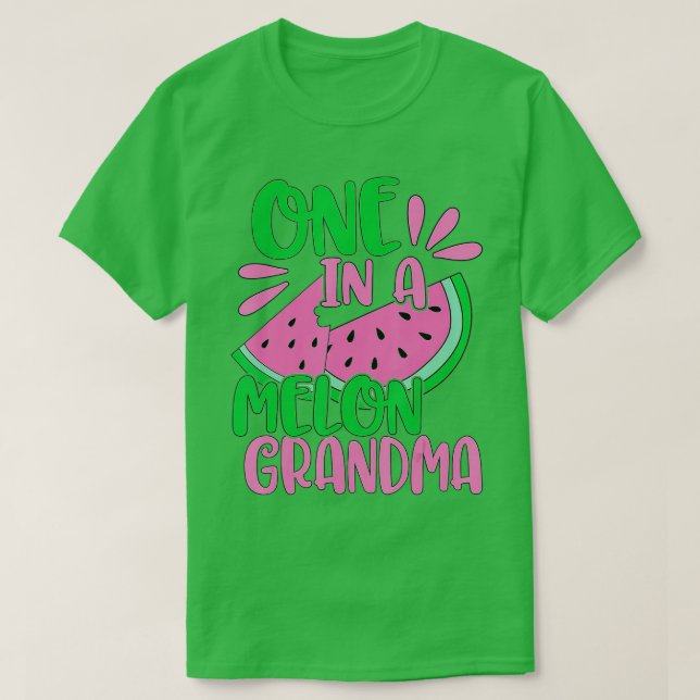 T-shirt Un Dans Un Melon Grand-Mère Pink Watermelon (Design devant)