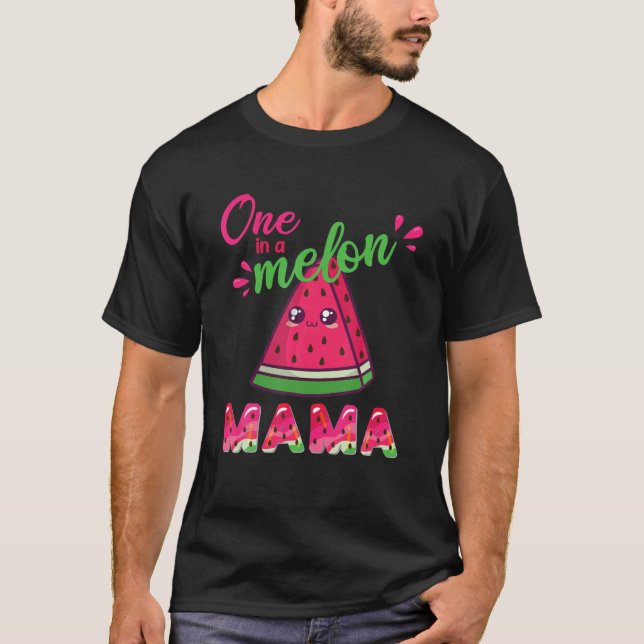 T-shirt Un Dans Un Melon Mama Fantastique Watermelon (Devant)