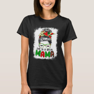 T-shirt Un Dans Un Melon Mama Messy Bun Watermelon Summer