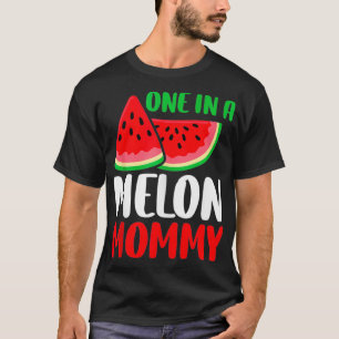 T-shirt Un Dans Un Melon Mommy Funny Watermelon Famille Ma