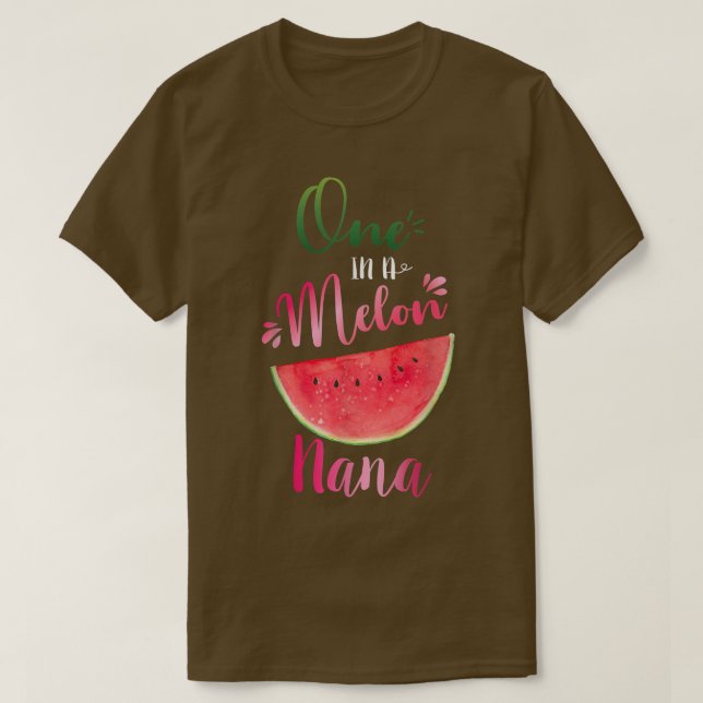T-shirt Un Dans Un Melon Nana Waterlemon Summer Grandma Ca (Design devant)