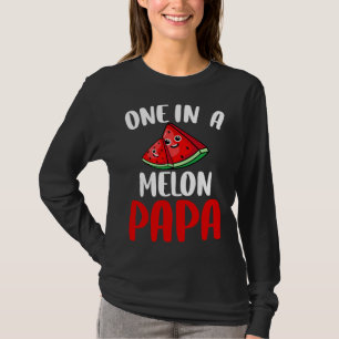 T-shirt Un Dans Un Melon Papa Watermelon Famille De Fruits