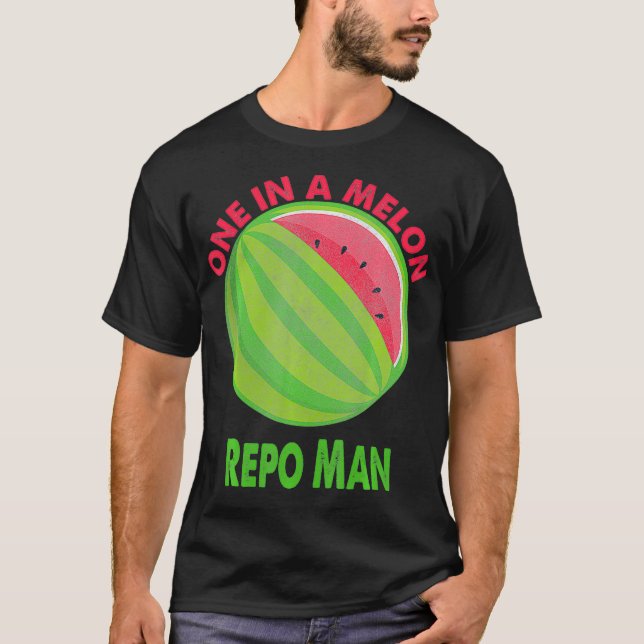 T-shirt Un dans un Melon Repo Man Watermelon Retraite (Devant)