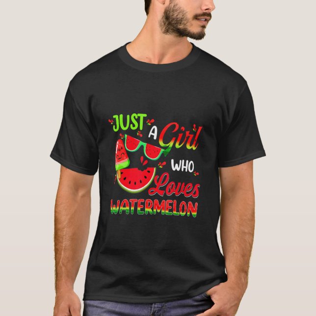 T-shirt Un Dans Un Melon Soeur Watermelon Été (Devant)