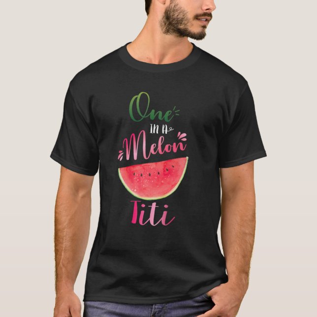 T-shirt Un Dans Un Melon Titi Waterlemon Été Mignonne Tant (Devant)