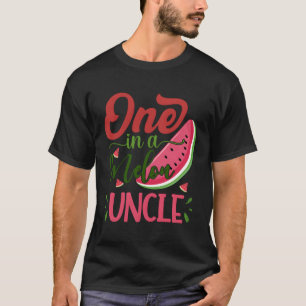 T-shirt Un Dans Un Melon Uncle Watermelon Famille Annivers
