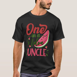 T-shirt Un Dans Un Melon Uncle Watermelon Famille Annivers