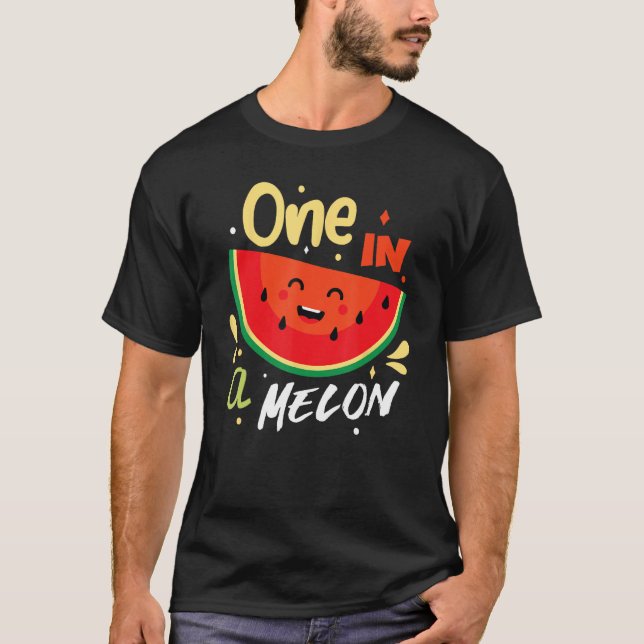 T-shirt Un Dans Un Melon Watermelon Amour Fruiteux Été (Devant)