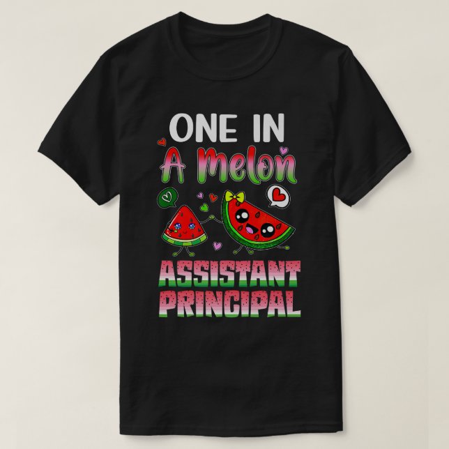 T-shirt Un Dans Un Principal Assistant Melon  (Design devant)