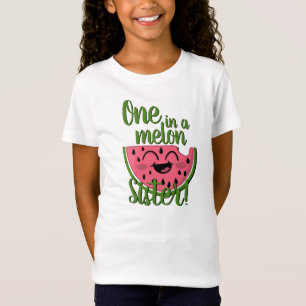 T-Shirt Un dans une Melon Soeur Watermelon Premier anniver