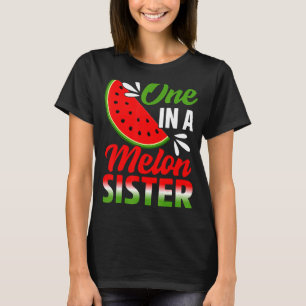T-shirt Un Dans Une Soeur Melon Watermelon Famille Anniver