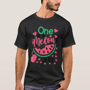 T-shirt Un Dans Une Tante Melon Funny Watermelon Anniversa