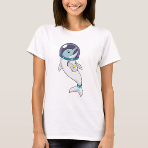 T-shirt Un dauphin en tant qu'astronaute en costume