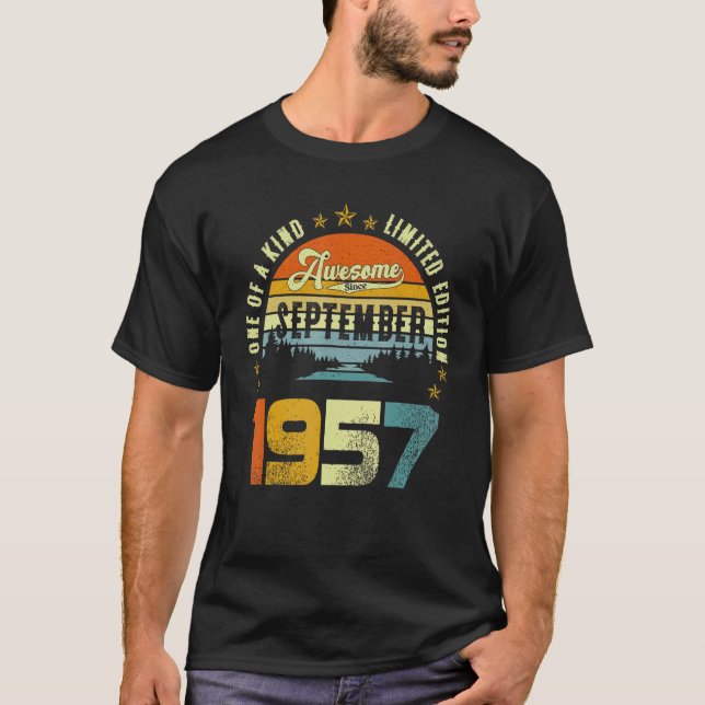 T-shirt Un De A Kind Ltd Edition 65 Ans Awesome Depuis S (Devant)