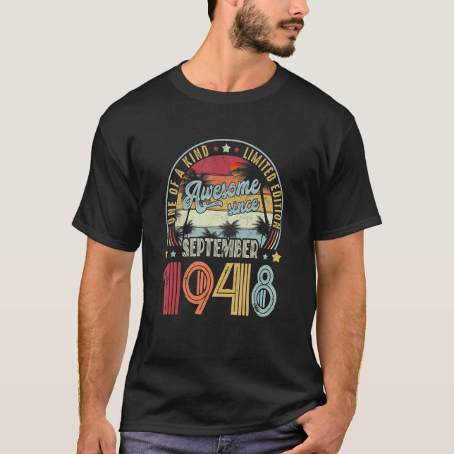 T-shirt Un De A Kind Ltd Edition 74 Ans Awesome Depuis S (Devant)