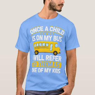 T-shirt Un De Mes Enfants Cute Funny School Bus Driver Cad