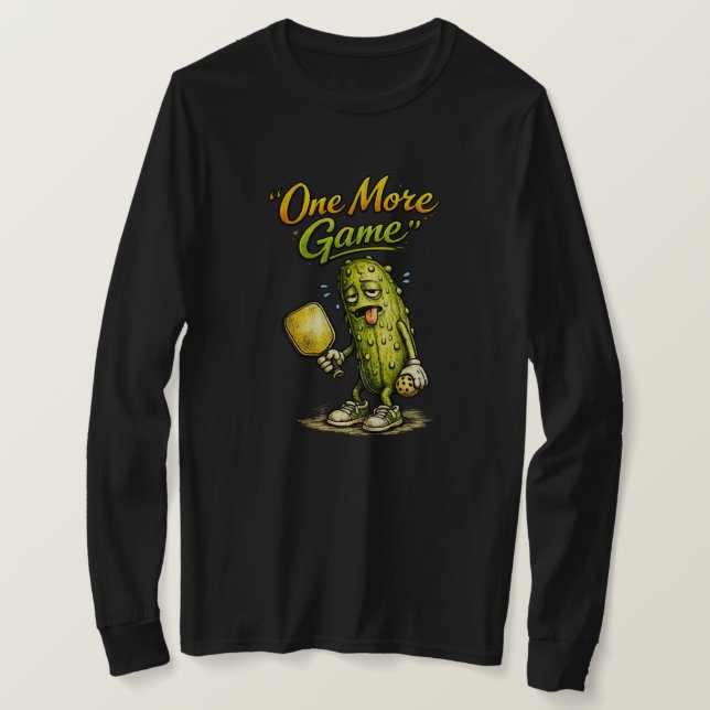 T-shirt Un de plus jeu drôle Pickleball Pickle  (Design devant)